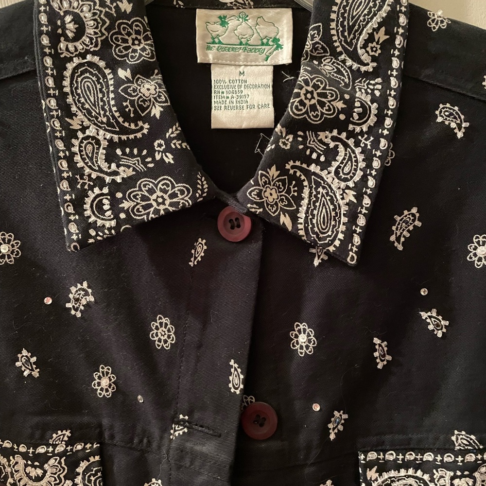 Nwots Quacker Factory Black With Tons Of Bling!M - image 3